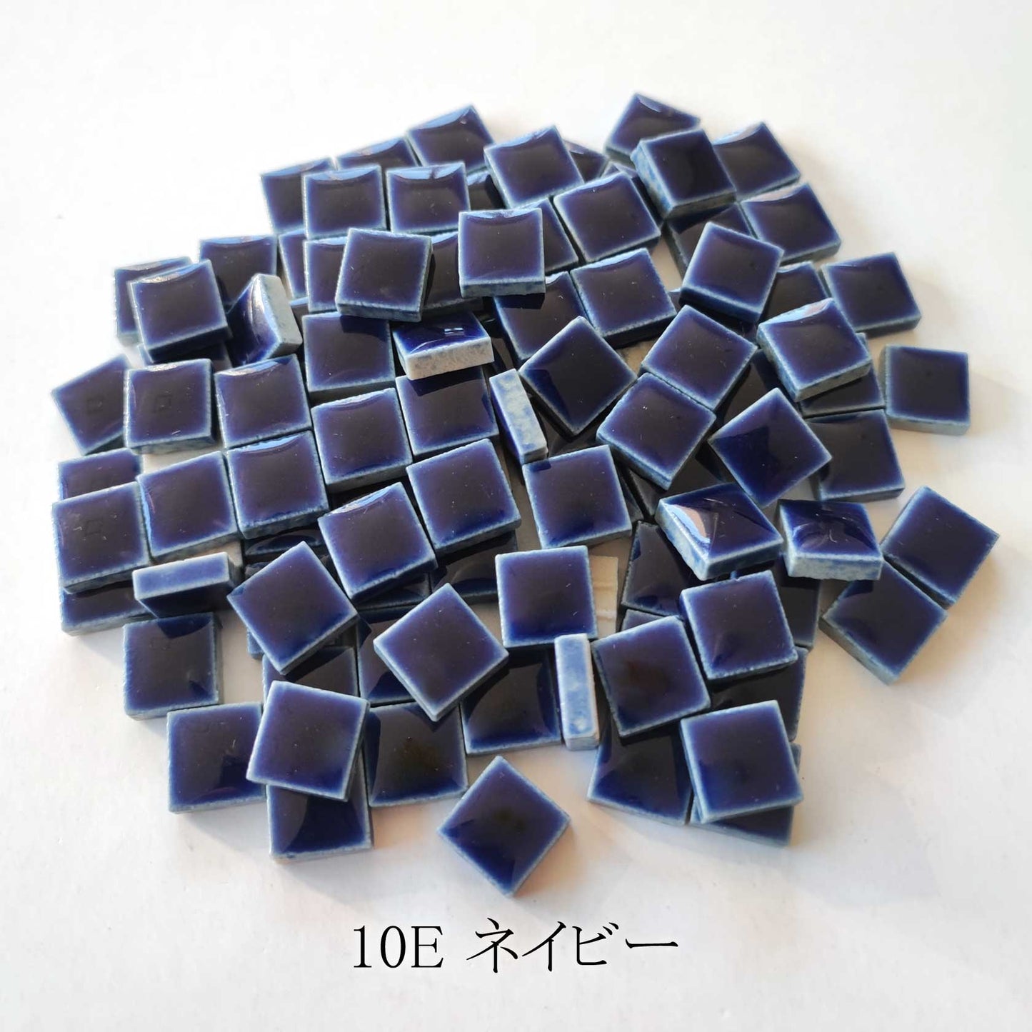 モザイクタイル【10mm角】選べる単色カラー バラ石 100g(約100個入)グリーン、ブルー、柄、青・緑系色 美濃焼タイル 純正品 国産