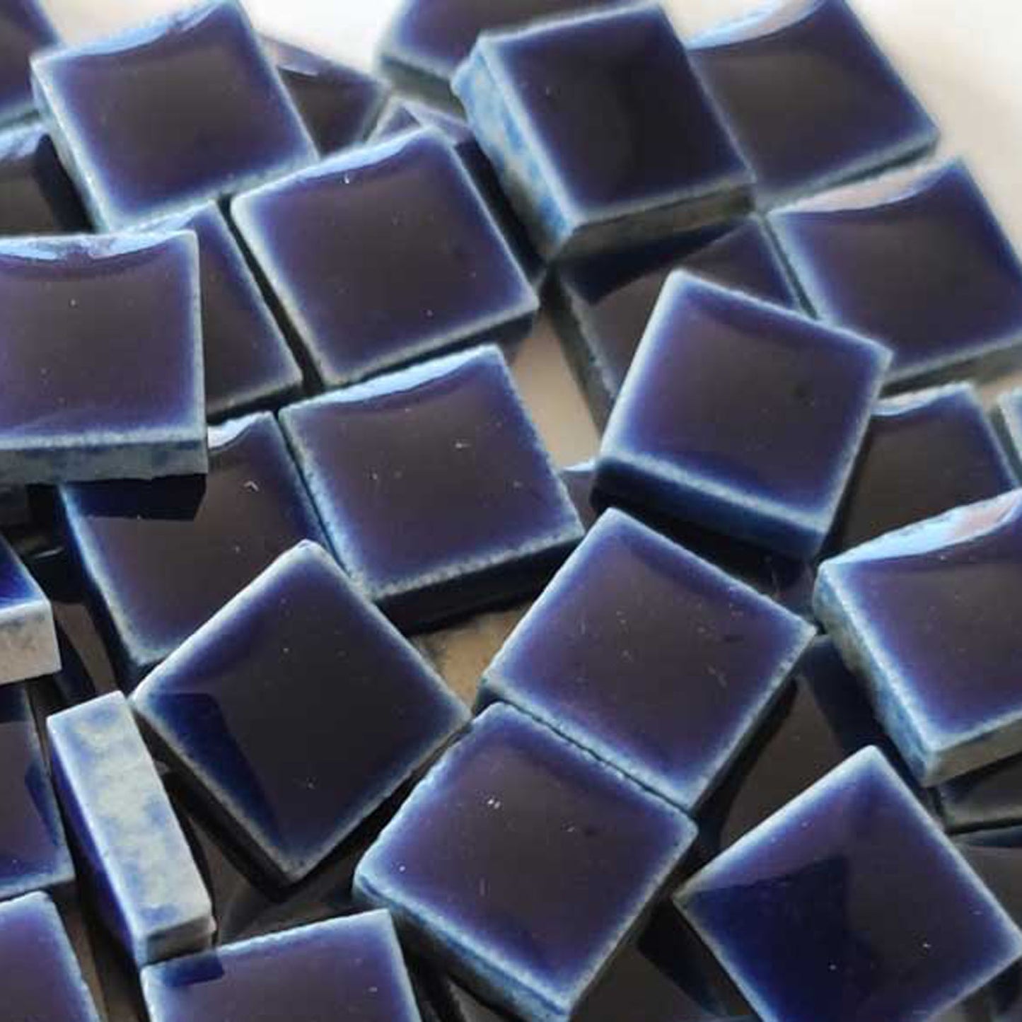 モザイクタイル【10mm角】選べる単色カラー バラ石 100g(約100個入)グリーン、ブルー、柄、青・緑系色 美濃焼タイル 純正品 国産