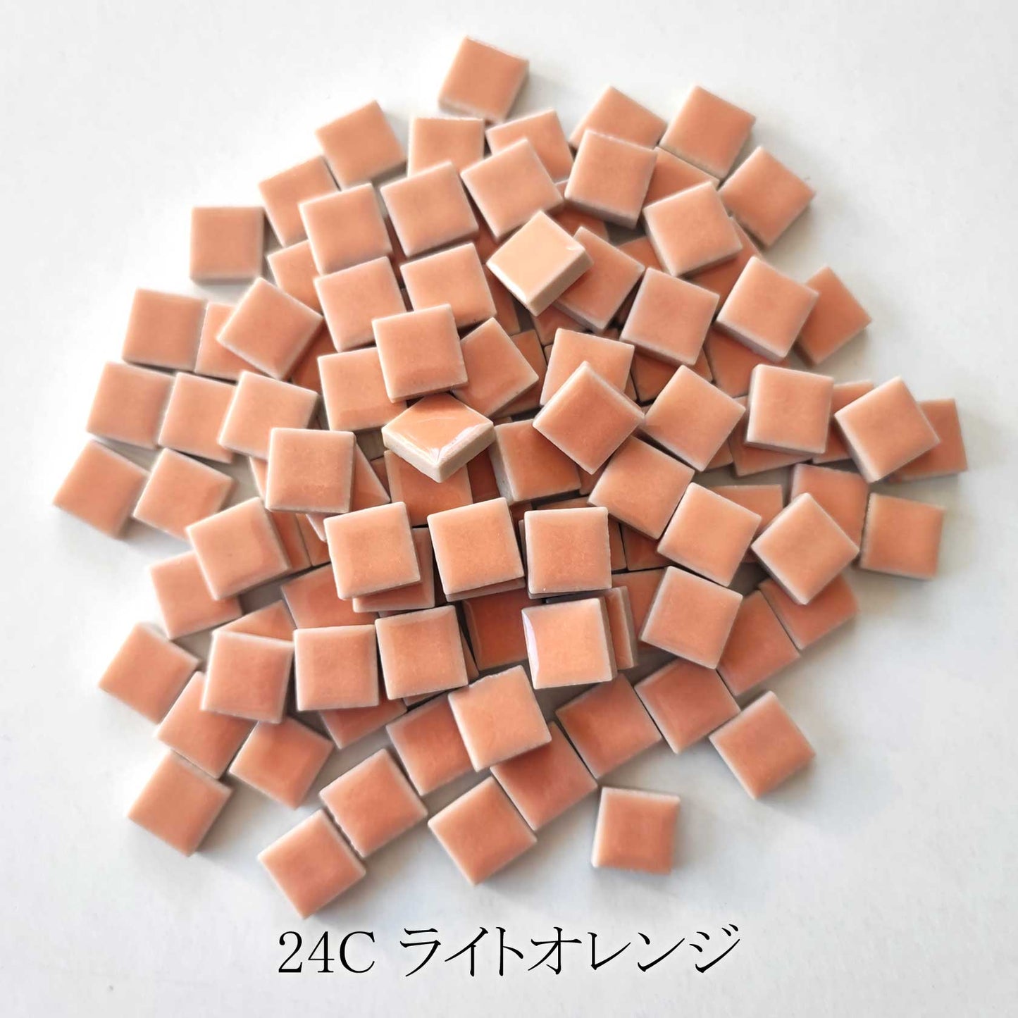 モザイクタイル【10mm角】選べる単色カラー バラ石 100g(約100個入)白、イエロー、ベージュ、グレー、黒系色 美濃焼タイル 純正品 国産