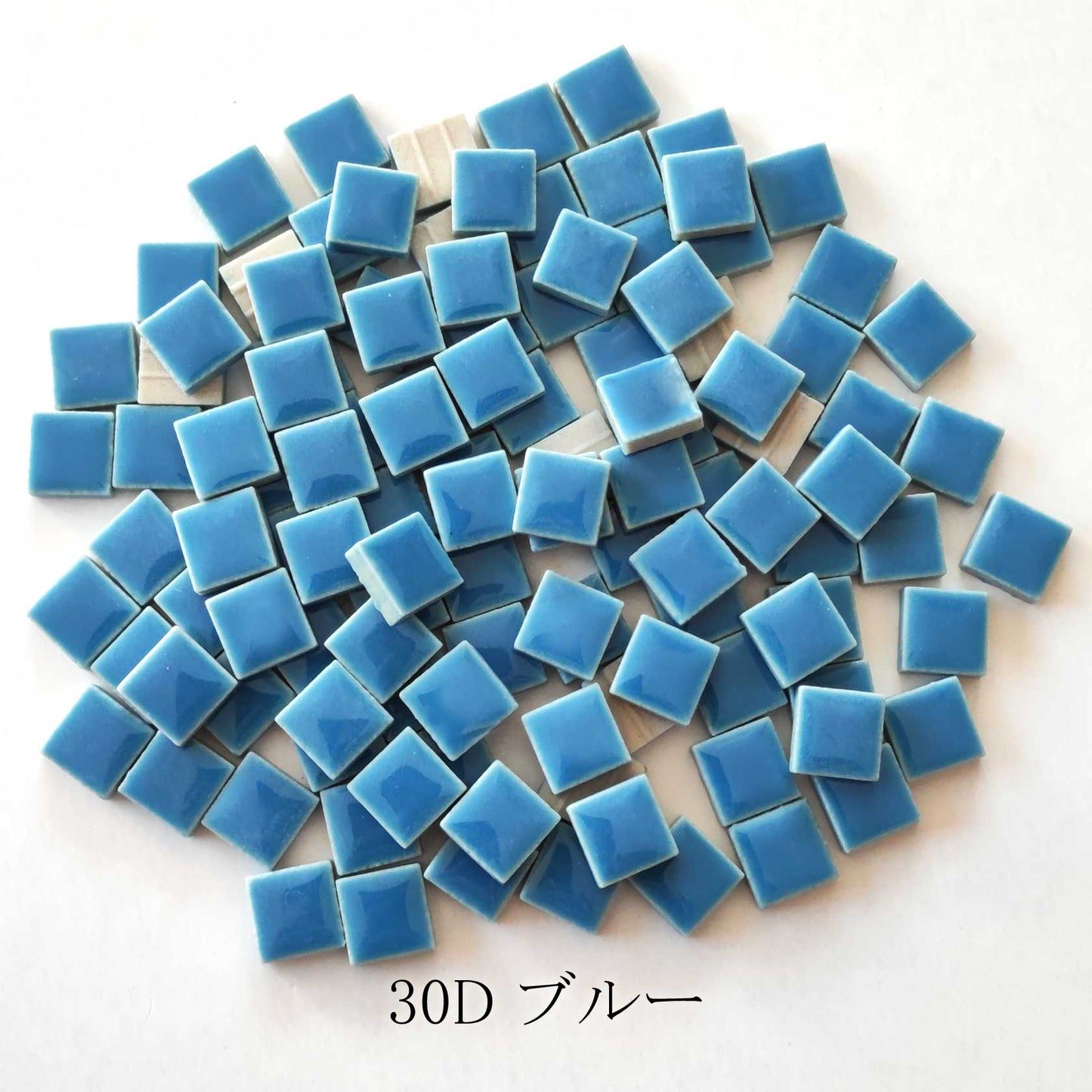 モザイクタイル【10mm角】選べる単色カラー バラ石 100g(約100個入)グリーン、ブルー、柄、青・緑系色 美濃焼タイル 純正品 国産