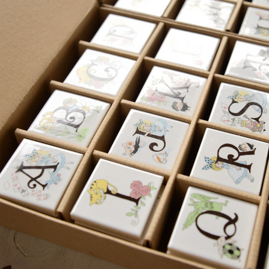 ゼルポティエ アルファベットタイル アリス 45mm シンジカトウ ShinziKatoh 45角