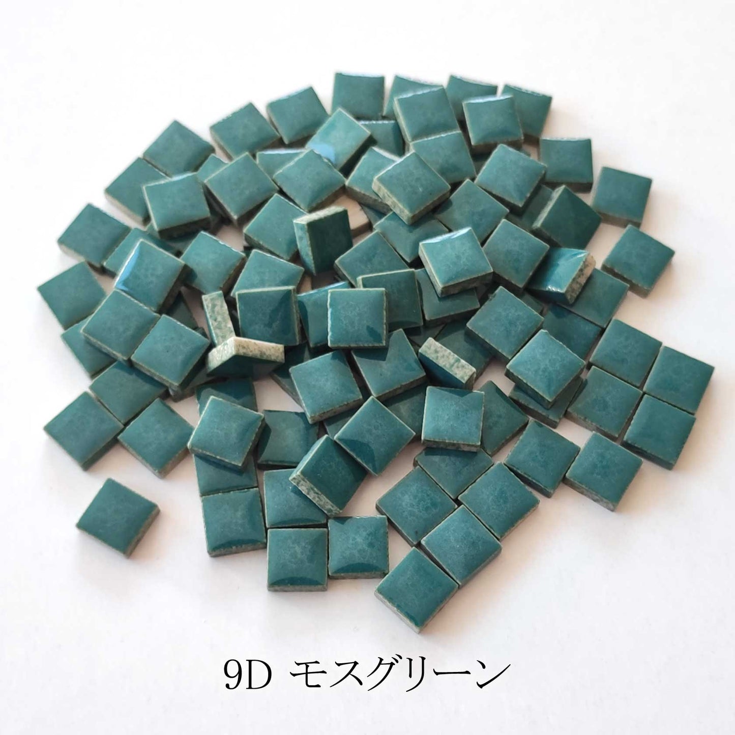 モザイクタイル【10mm角】選べる単色カラー バラ石 100g(約100個入)グリーン、ブルー、柄、青・緑系色 美濃焼タイル 純正品 国産
