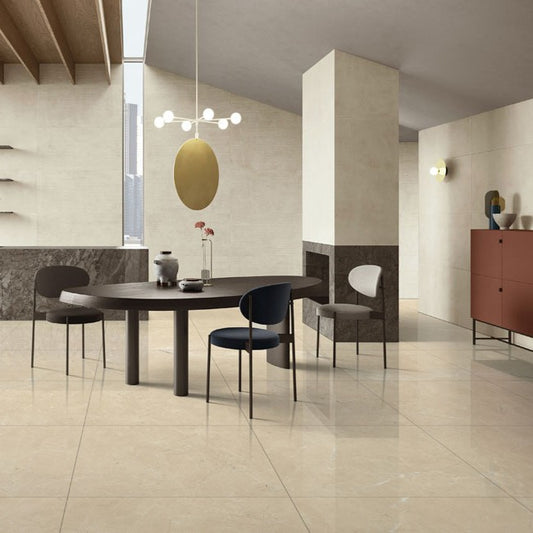 大理石調タイル Ceramic Marble Indus (セラミック マーブル インダス) 600角 (60cm×60cm)磨仕上げ【ケース販売/4枚入り】床 壁 屋内 玄関 商業空間 高級感 |全8色展開