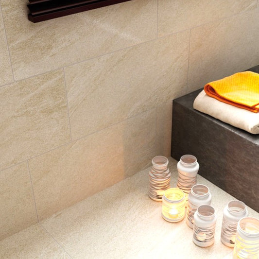 岩面の質感を再現したタイル【クリフストーン】 300×600角(ラフグリップ仕上げ)【ケース販売/8枚入り】床 壁 屋内 玄関 4色展開 お洒落 使いやすい