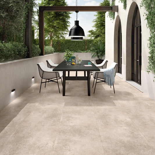 洗練されたシンプルデザインタイル【ニューヨーカー】 600角(グリップ・マット仕上げ)【ケース販売/4枚入り】床 壁 屋内 庭 玄関 5色 お洒落 使いやすい