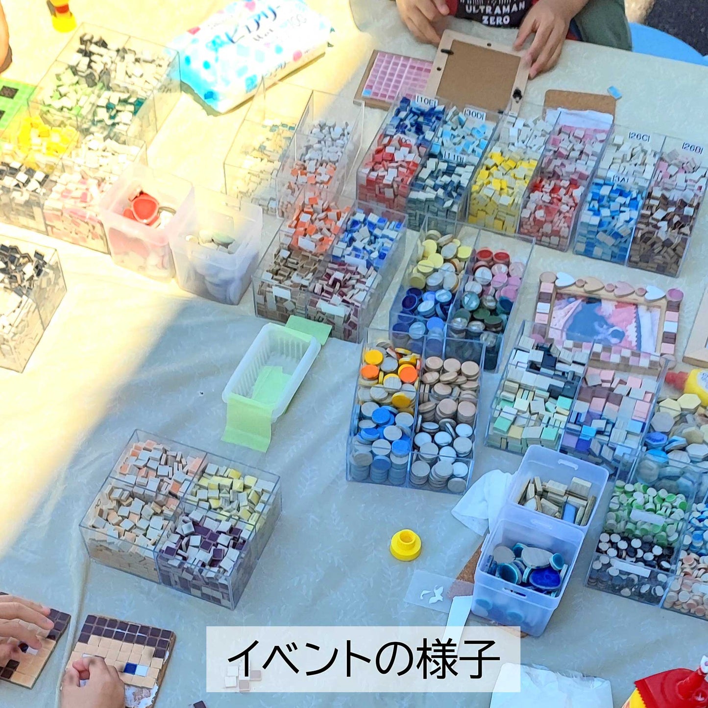 出店・イベント向け!みんなで楽しむモザイクタイルコースター体験キット【約30名分】国産タイル+道具+説明書つきセット
