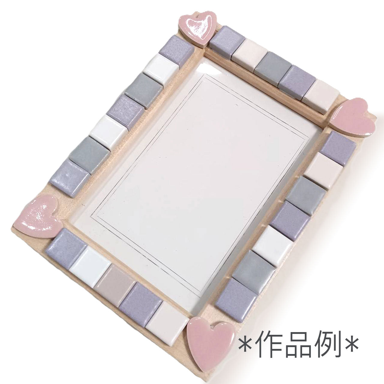 モザイクタイル【ハート】9色ミックスカラー200g(約50~60個入)美濃焼タイル 純正品 国産 カラフルミックス詰め合わせ