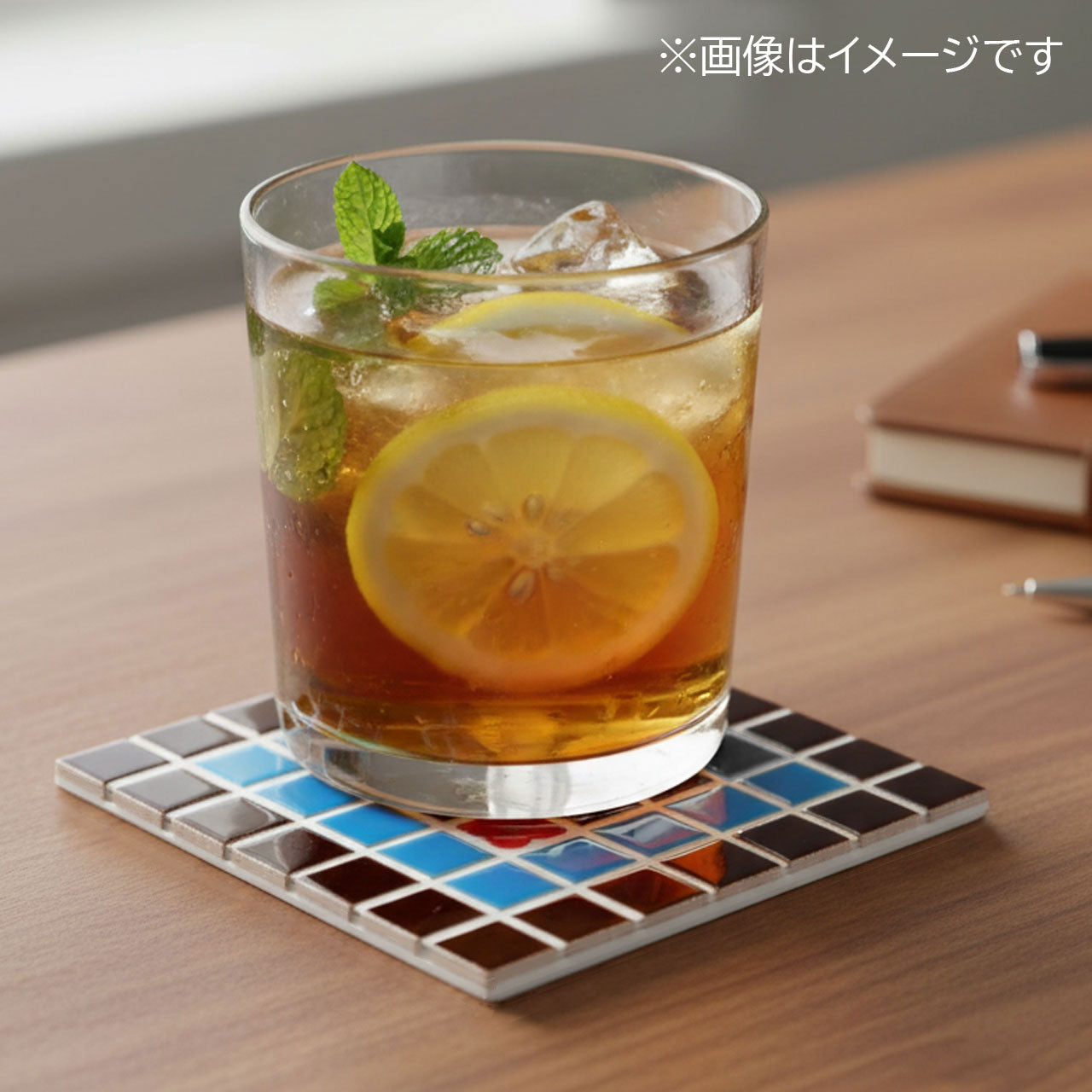 【A〜Z自由に作れる】DIYモザイクタイルキット|ブラウン&ブルーセット|コースター・飾り・アートに最適|初心者OK|工作・クラフト・手作りギフトにも!