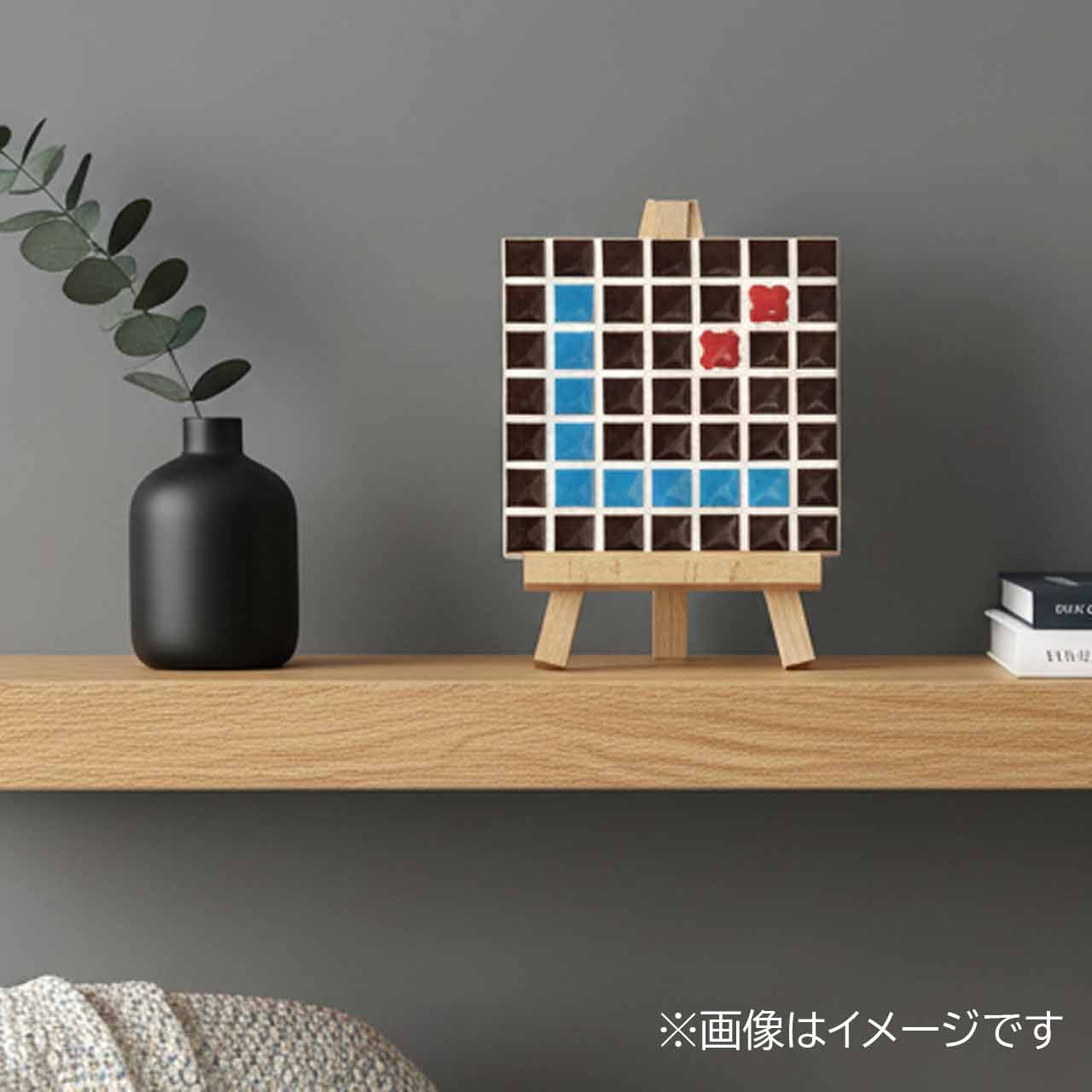 【A〜Z自由に作れる】DIYモザイクタイルキット|ブラウン&ブルーセット|コースター・飾り・アートに最適|初心者OK|工作・クラフト・手作りギフトにも!