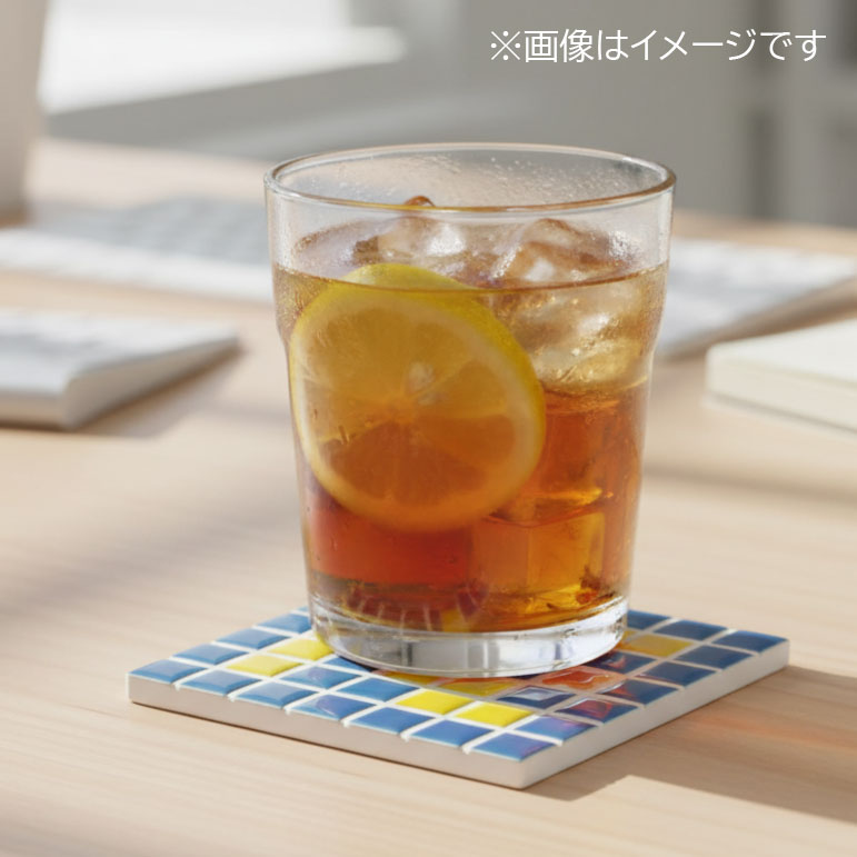 【A〜Z自由に作れる】DIYモザイクタイルキット|イエロー&ブルーセット|コースター・飾り・アートに最適|初心者OK|工作・クラフト・手作りギフトにも!