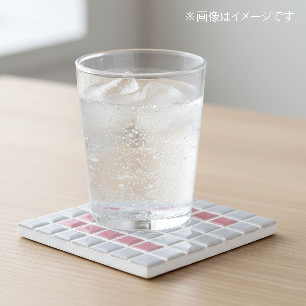 【A〜Z自由に作れる】DIYモザイクタイルキット|ピンク&グレーセット|コースター・飾り・アートに最適|初心者OK|工作・クラフト・手作りギフトにも!