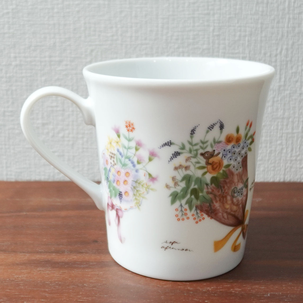 ゼルポティエ シンジカトウ の イラストがかわいい美濃焼マグカップ 350ml 日本製 Shinzi katoh