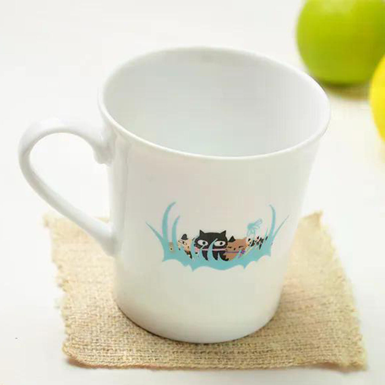 ゼルポティエ シンジカトウ の イラストがかわいい美濃焼マグカップ 350ml 日本製 Shinzi katoh