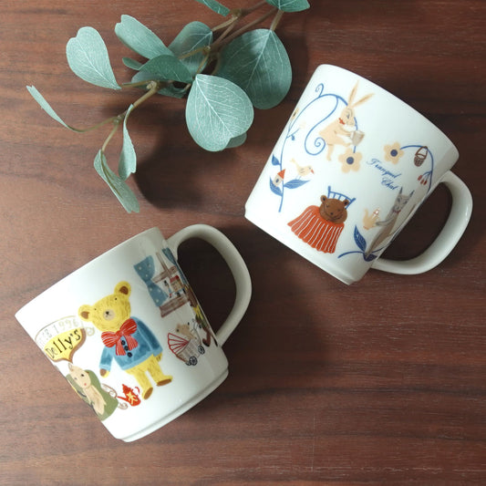 ゼルポティエ シンジカトウ の イラストがかわいい美濃焼マグカップ 320ml 日本製 Shinzi katoh