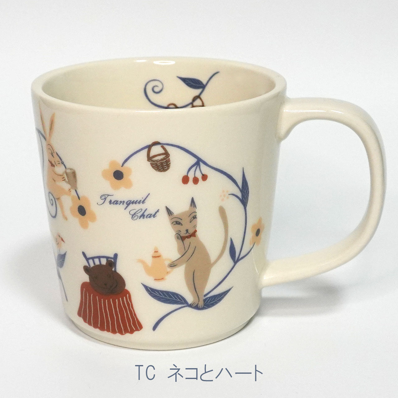 ゼルポティエ シンジカトウ の イラストがかわいい美濃焼マグカップ 320ml 日本製 Shinzi katoh