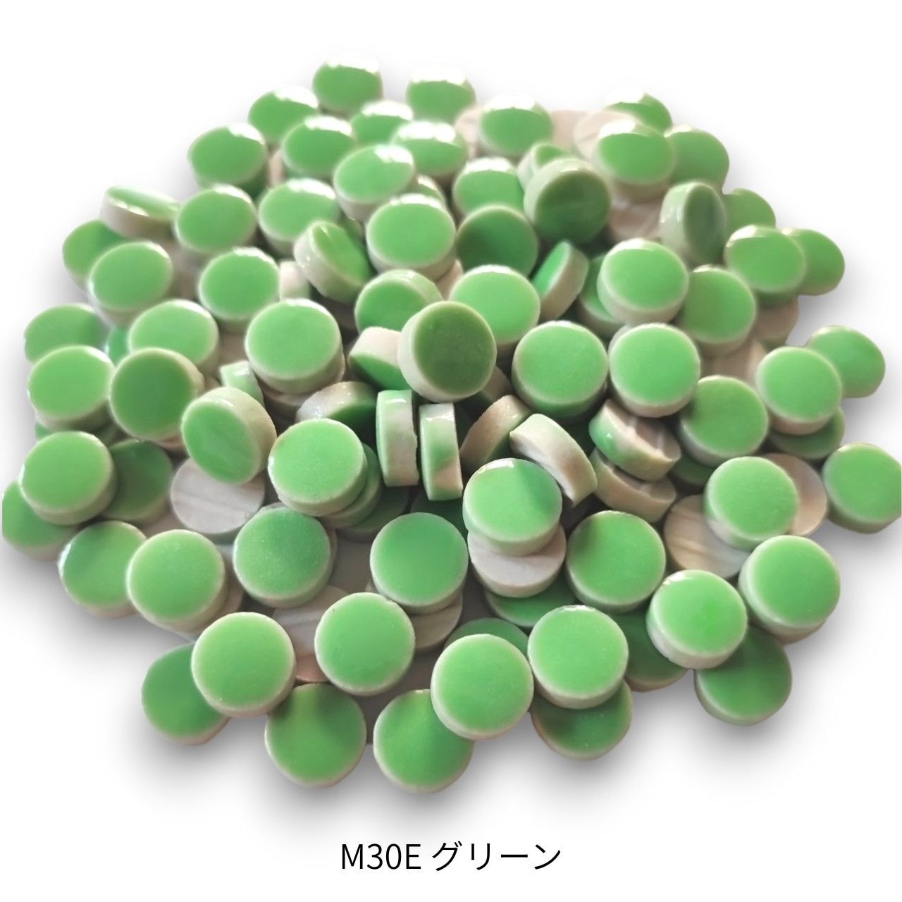 モザイクタイル【丸型10mm】選べる単色カラー バラ石 100g(約130個入) 美濃焼タイル 純正品 国産 5色