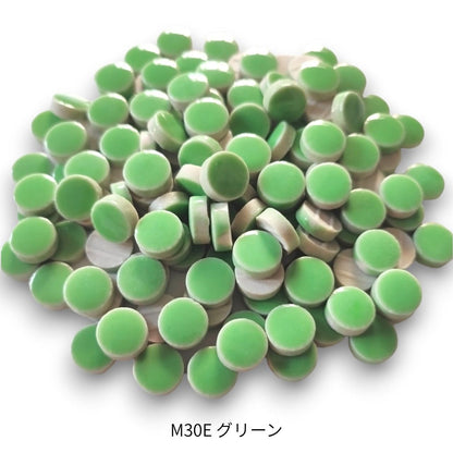 モザイクタイル【丸型10mm】選べる単色カラー バラ石 100g(約130個入) 美濃焼タイル 純正品 国産 5色