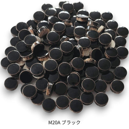 モザイクタイル【丸型10mm】選べる単色カラー バラ石 100g(約130個入) 美濃焼タイル 純正品 国産 5色