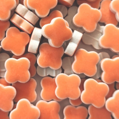 モザイクタイル【花型10mm】選べる単色カラー バラ石 100g(約120個入) 美濃焼タイル 純正品 国産 7色