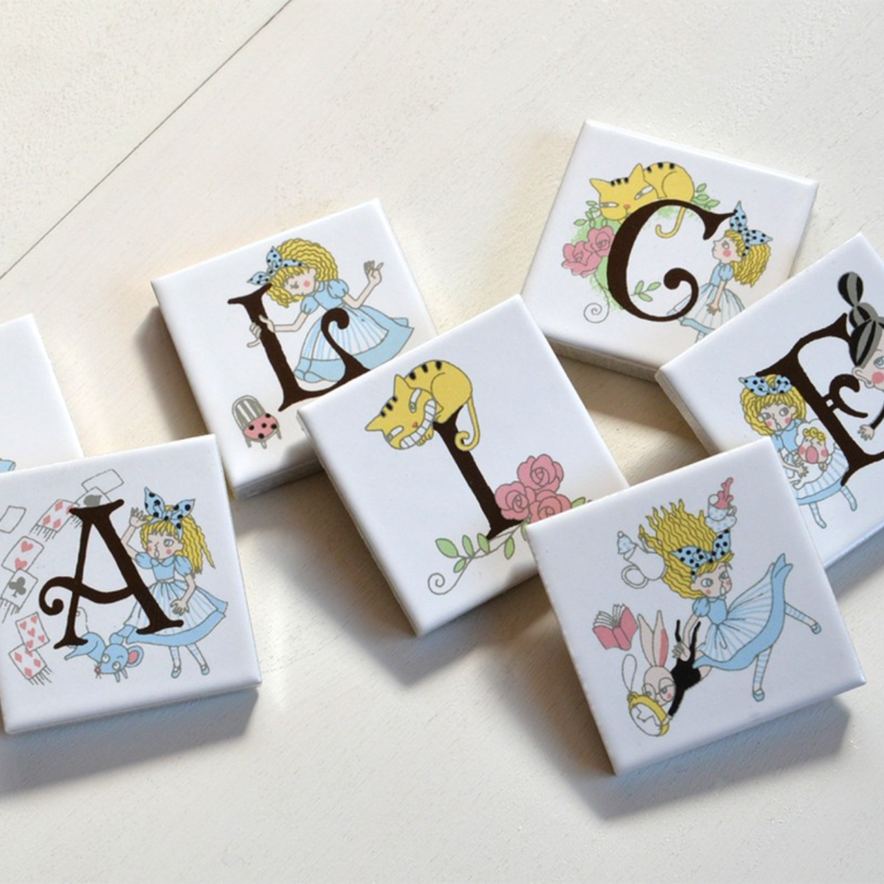 ゼルポティエ アルファベットタイル アリス 45mm シンジカトウ ShinziKatoh 45角