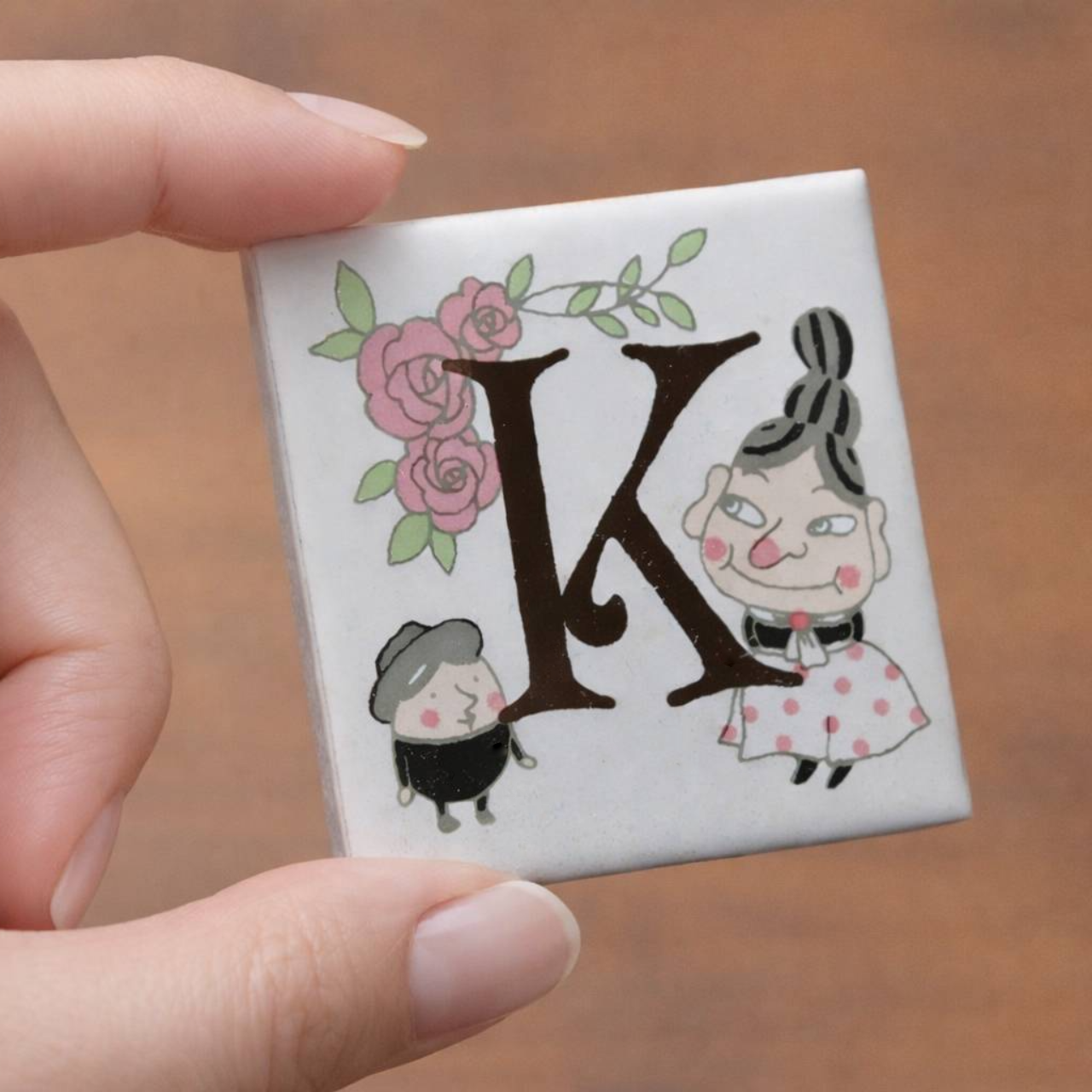 ゼルポティエ アルファベットタイル アリス 45mm シンジカトウ ShinziKatoh 45角