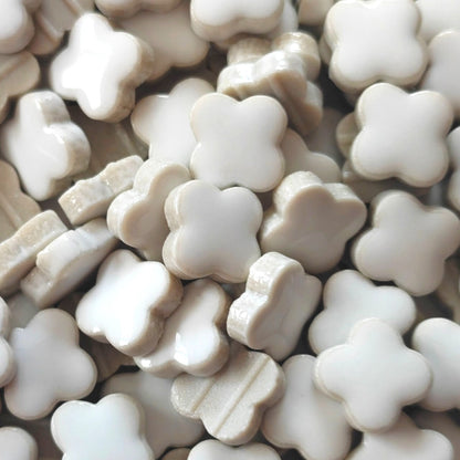 モザイクタイル【花型10mm】選べる単色カラー バラ石 100g(約120個入) 美濃焼タイル 純正品 国産 7色