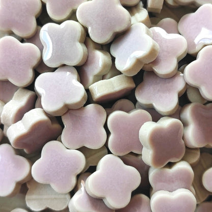 モザイクタイル【花型10mm】選べる単色カラー バラ石 100g(約120個入) 美濃焼タイル 純正品 国産 7色