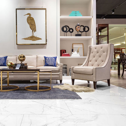 大理石調エレガントタイル Ceramic Marble Elegant (セラミック マーブル エレガント) 600×1200角 (60cm×120cm)磨き仕上げ【ケース販売／2枚入り】床 壁 屋内 玄関 高級感 ｜全6色展開