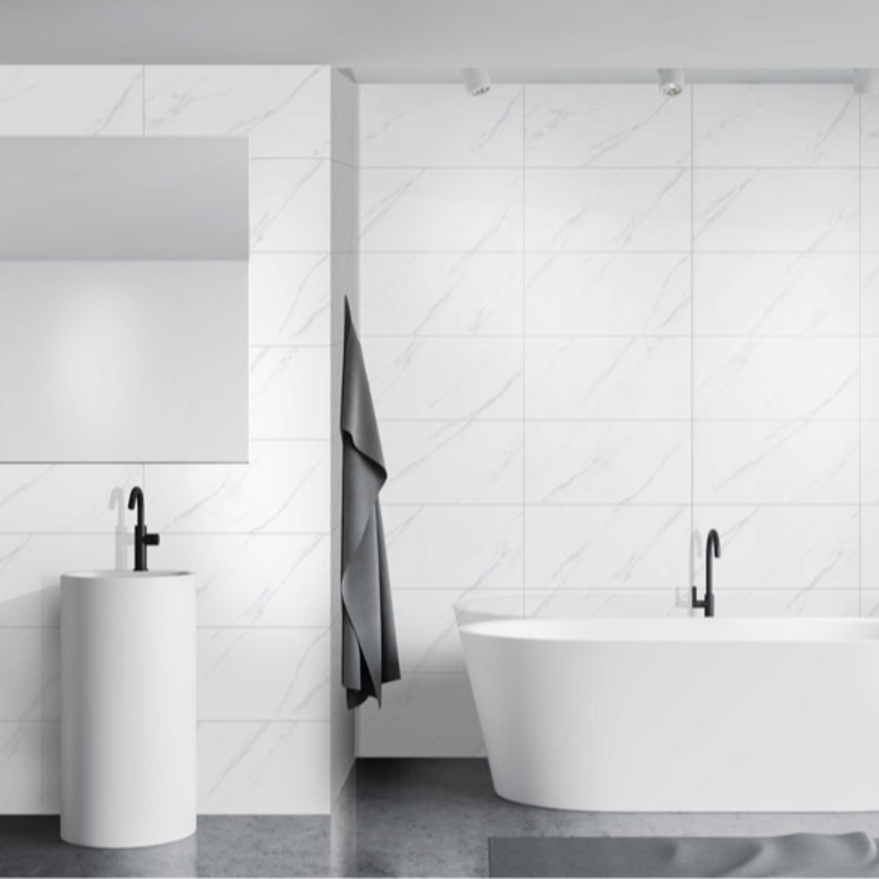 異国情緒マーブルタイル Ceramic Marble Hanoi (セラミック マーブル ハノイ) 300×600角 (30cm×60cm)磨・マット仕上げ【ケース販売／8枚入り】床 壁 屋内 玄関 高級感 アジアンテイスト