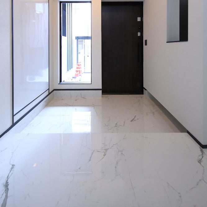 大理石調タイル Ceramic Marble Indus (セラミック マーブル インダス) 600角 (60cm×60cm)磨仕上げ【ケース販売／4枚入り】床 壁 屋内 玄関 商業空間 高級感 ｜全8色展開