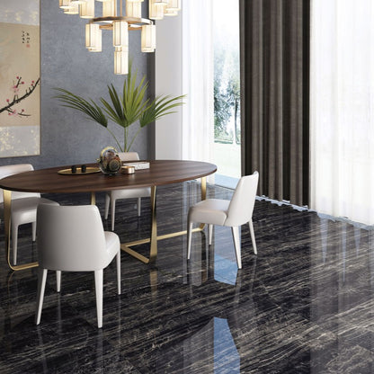 大理石調タイル Ceramic Marble Indus (セラミック マーブル インダス) 600×1200角 (60cm×120cm)磨仕上げ【ケース販売／2枚入り】床 壁 屋内 玄関 商業空間 高級感 ｜全2色展開