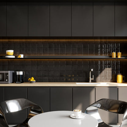 土の温もりLuna G (ルナ G)インテリアタイル 150角 (15cm×15cm)ブライト仕上げ【ケース販売／44枚入り】屋内壁  キッチン トイレ お洒落 ｜全8色展開