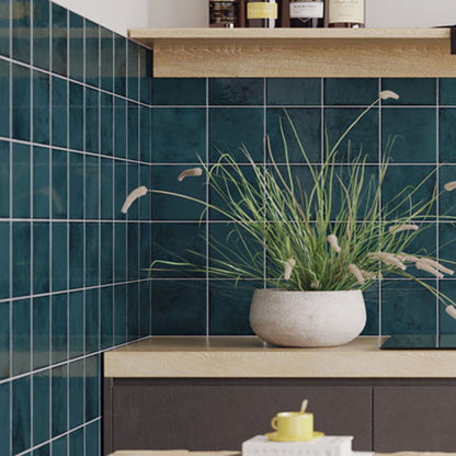 土の温もりLuna G (ルナ G)インテリアタイル 150角 (15cm×15cm)ブライト仕上げ【ケース販売／44枚入り】屋内壁  キッチン トイレ お洒落 ｜全8色展開