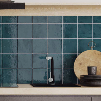 土の温もりLuna G (ルナ G)インテリアタイル 150角 (15cm×15cm)ブライト仕上げ【ケース販売／44枚入り】屋内壁  キッチン トイレ お洒落 ｜全8色展開