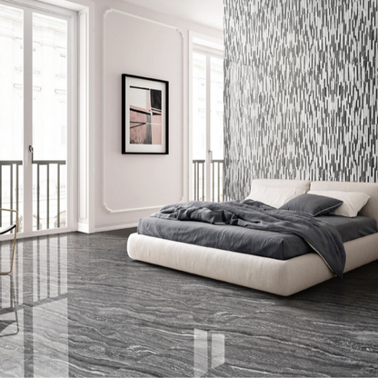 鏡のような美しい輝き Vatican Exstone (バチカン エクストーン) 600×1200角 (60cm×120cm)磨仕上げ【ケース販売／2枚入り】床 壁 屋内 玄関 光沢感 高級 ｜全3色展開