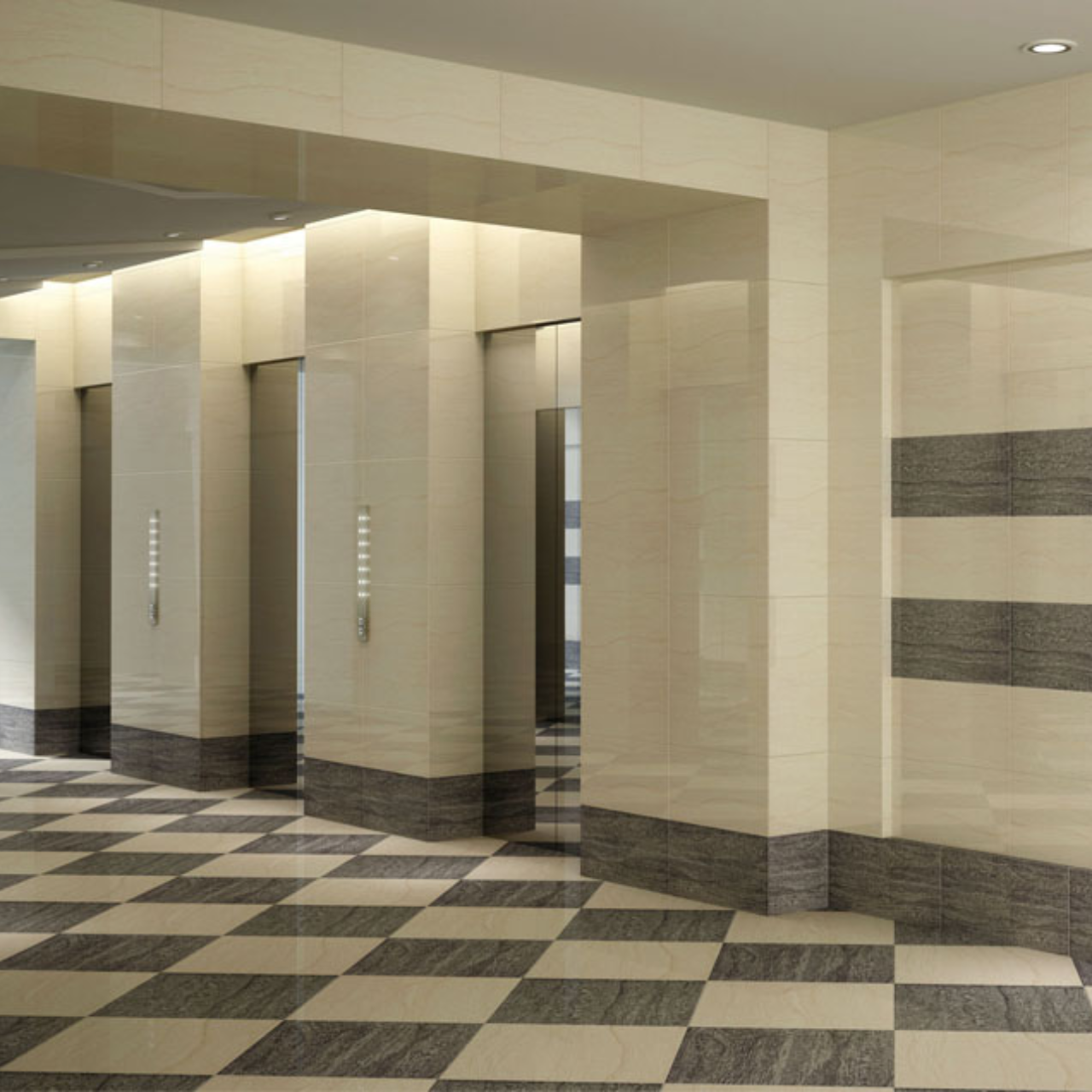 300角 (30cm×30cm) 鏡のような輝き高級タイル Vatican Palladio (バチカン パラディオ) 磨仕上げ【ケース販売／11枚入り】屋内床 壁 玄関 高級感 ｜全4色展開