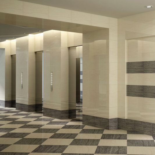 400角 (40cm×40cm) 鏡のような輝き高級タイル Vatican Palladio (バチカン パラディオ) 磨仕上げ【ケース販売／6枚入り】屋内床 壁 玄関 高級感 ｜全4色展開