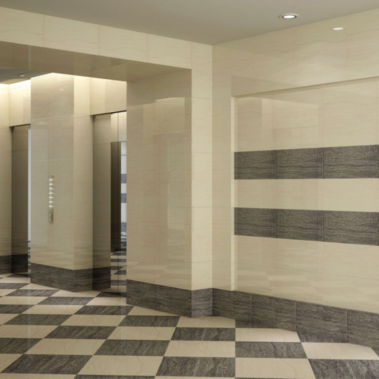 600角 (60cm×60cm) 鏡のような輝き高級タイル Vatican Palladio (バチカン パラディオ) 磨仕上げ【ケース販売／4枚入り】屋内床 壁 玄関 高級感 ｜全6色展開