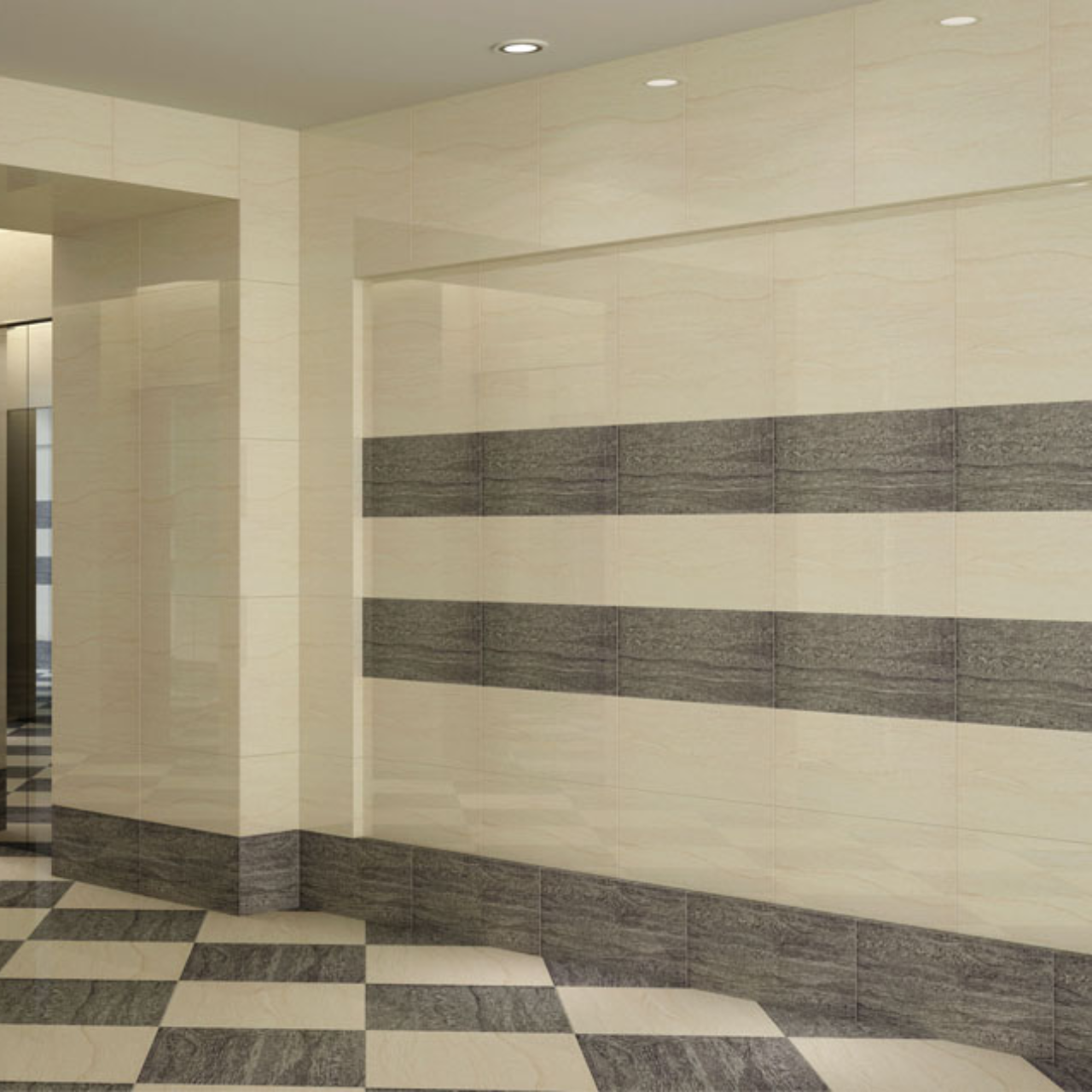 400角 (40cm×40cm) 鏡のような輝き高級タイル Vatican Palladio (バチカン パラディオ) 磨仕上げ【ケース販売／6枚入り】屋内床 壁 玄関 高級感 ｜全4色展開