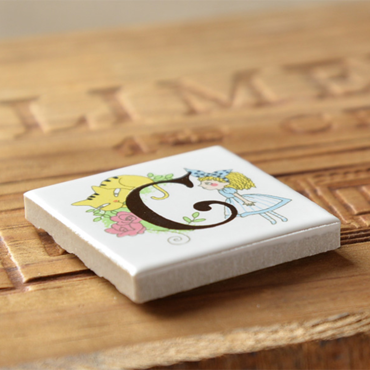 ゼルポティエ アルファベットタイル アリス 45mm シンジカトウ ShinziKatoh 45角