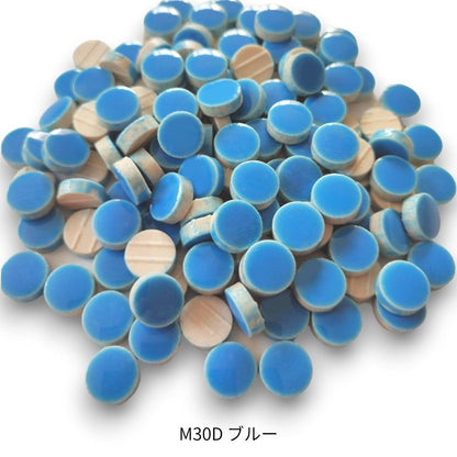 モザイクタイル【丸型10mm】選べる単色カラー バラ石 100g(約130個入) 美濃焼タイル 純正品 国産 5色