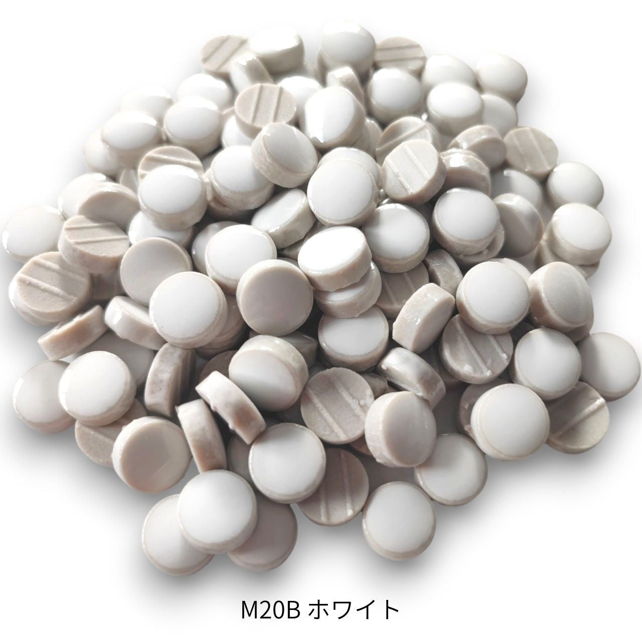 モザイクタイル【丸型10mm】選べる単色カラー バラ石 100g(約130個入) 美濃焼タイル 純正品 国産 5色