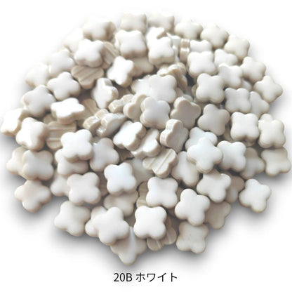モザイクタイル【花型10mm】選べる単色カラー バラ石 100g(約120個入) 美濃焼タイル 純正品 国産 7色