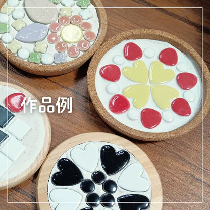 モザイクタイル【丸型10mm】選べる単色カラー バラ石 100g(約130個入) 美濃焼タイル 純正品 国産 5色