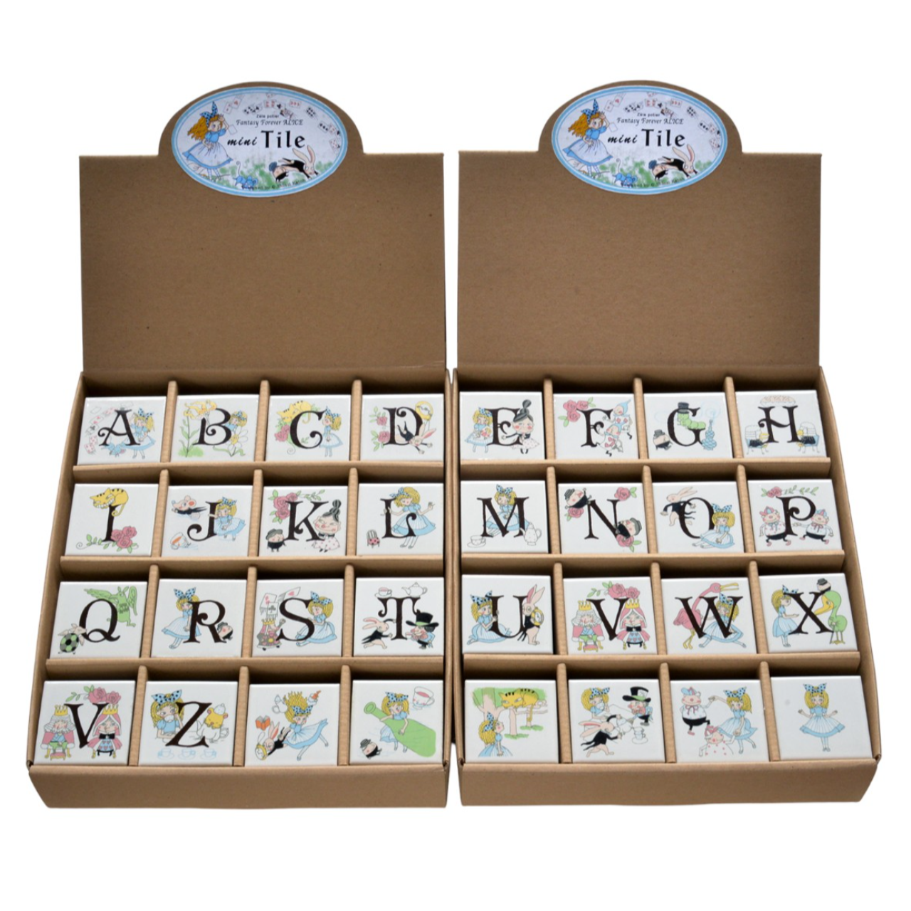 ゼルポティエ アルファベットタイル アリス 45mm シンジカトウ ShinziKatoh 45角