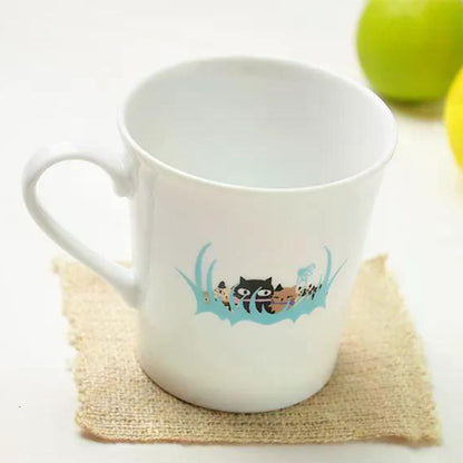 ゼルポティエ シンジカトウ の イラストがかわいい美濃焼マグカップ 350ml 日本製 Shinzi katoh